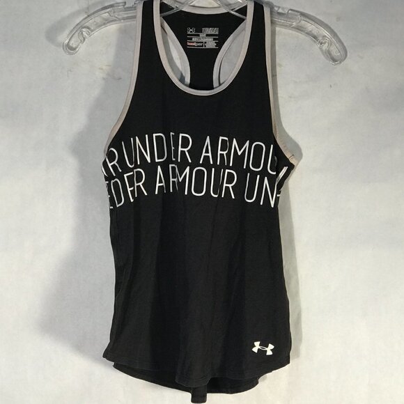 Under Armour Youth Medium Black Workout Tank Top Tee - Picture 2 of 10